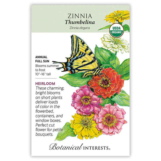Zinnia Seed - Thumbelina