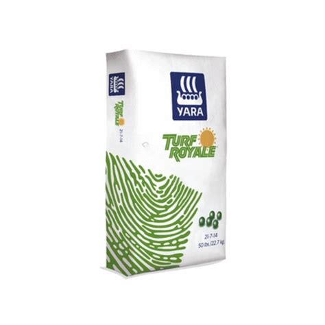 YaraMila TURF ROYALE 21-7-15, is a combination of nitrogen (N), phosphorus (P) and potassium (K) designed to maximize crop yield and quality. Formulated to meet precise crop requirements, YaraMila Turf Royale 21-7-14 is one of the most highly efficient sources of N, P and K available.
